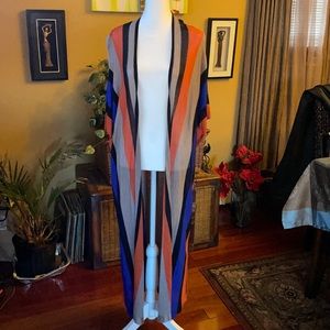 Sweet Rain Multi Color Caftan Sz M
